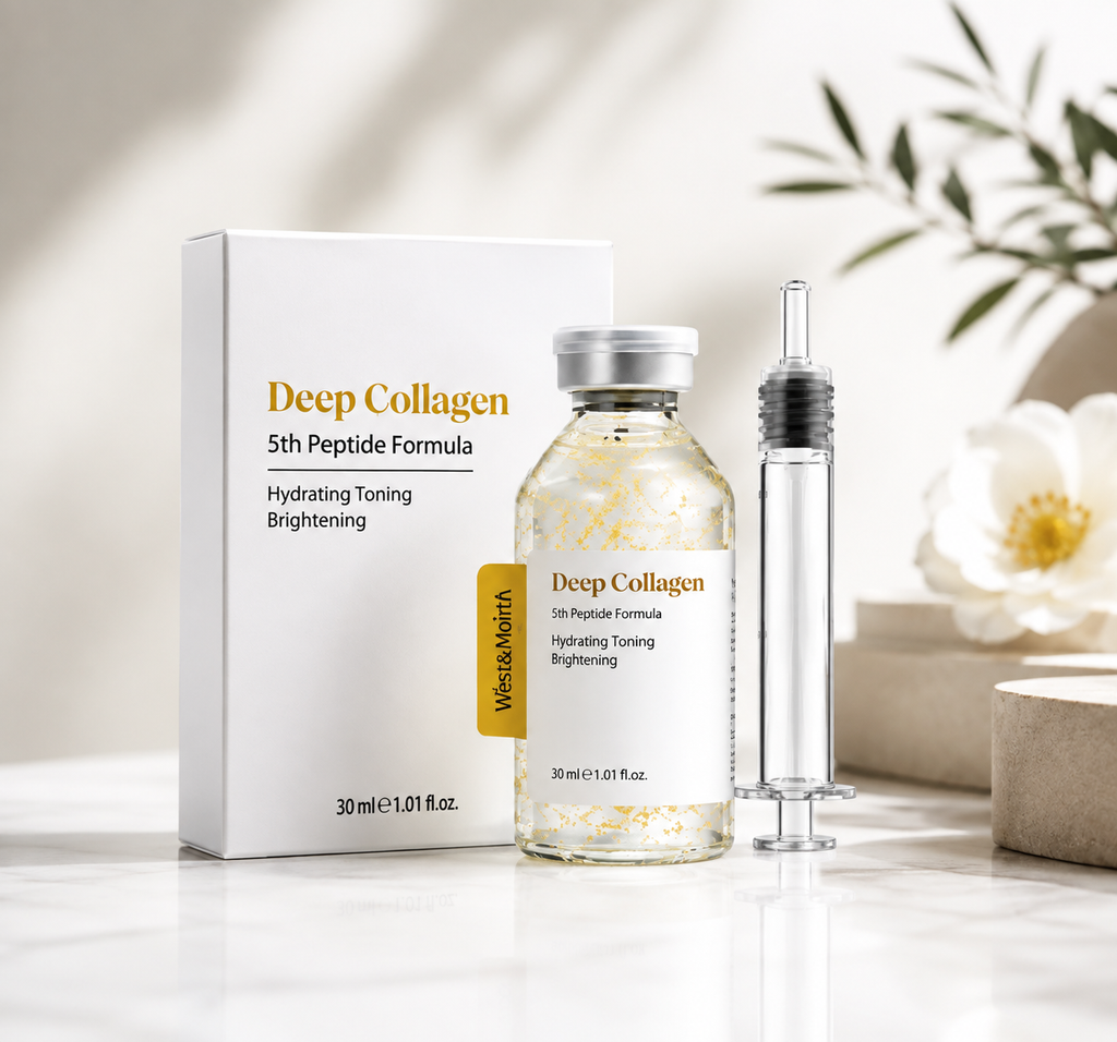 Deep Collagen Silk Peptide Facial Ampoule – Hydrating & Smoothing Serum