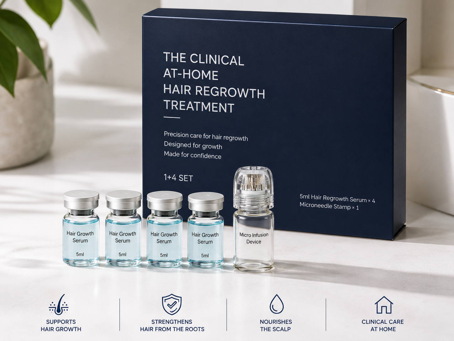 Advanced Microneedle Hair Growth Serum Kit