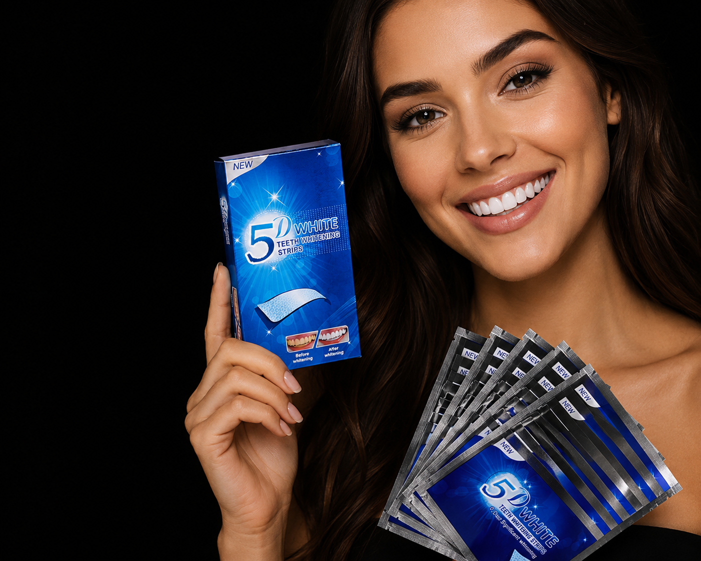 5D White Professional Teeth Whitening Strips – Advanced Whitening System