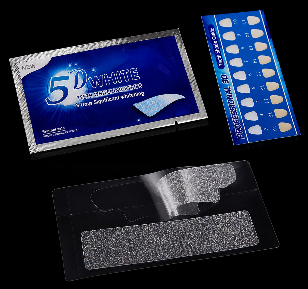 5D White Professional Teeth Whitening Strips – Advanced Whitening System